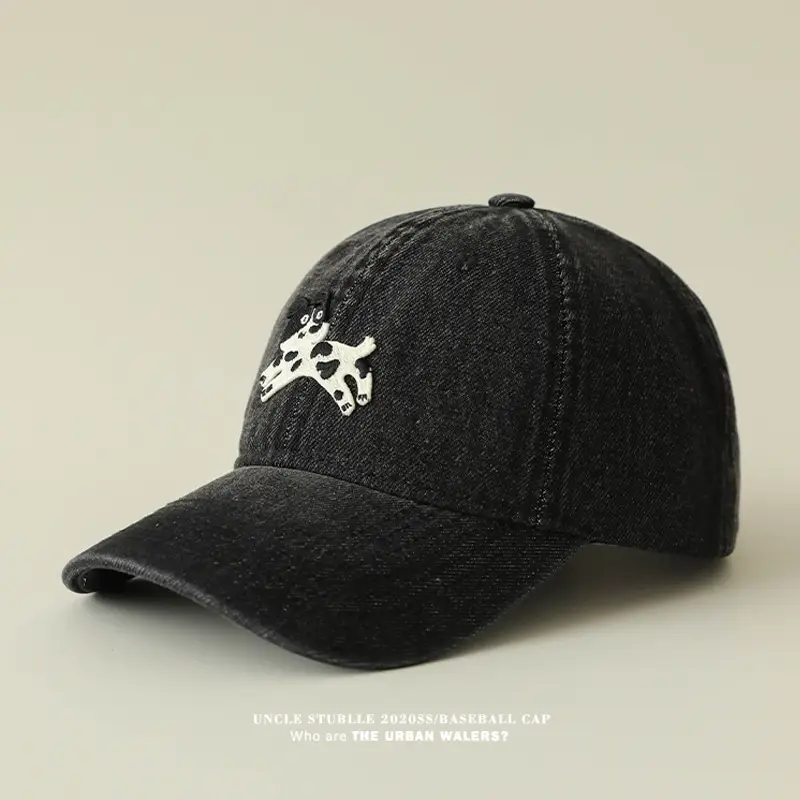 Stubble Puppy Cow Earrings Cap for Men Women — feature 13