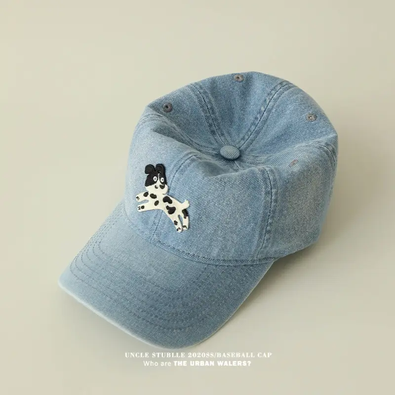 Stubble Puppy Cow Earrings Cap for Men Women — feature 9