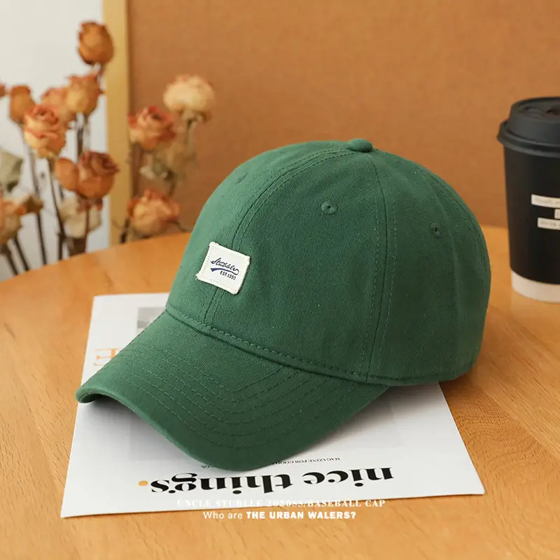 Men's Beige Baseball Cap with Wide Brim — feature 10