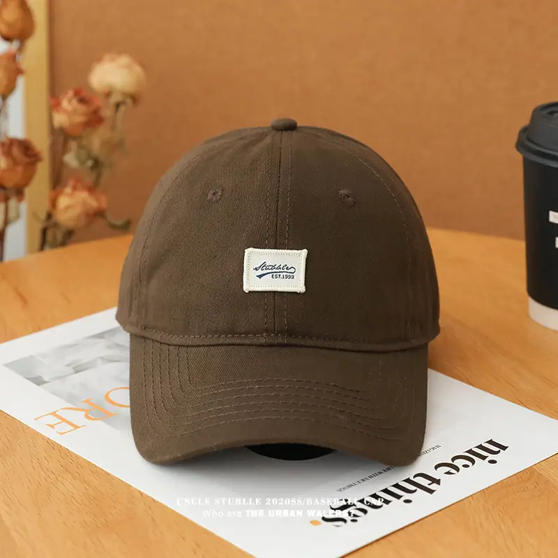 Men's Beige Baseball Cap with Wide Brim — feature 6