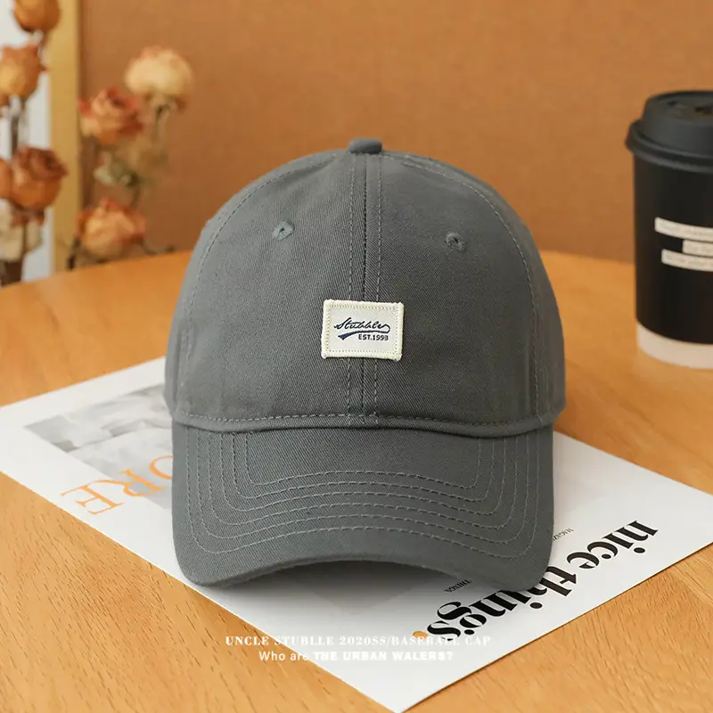 Men's Beige Baseball Cap with Wide Brim — feature 7