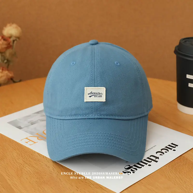 Men's Beige Baseball Cap with Wide Brim — feature 8