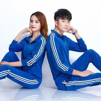 Men Red Track Pants with 3 Stripes Long Sleeve - Image 20