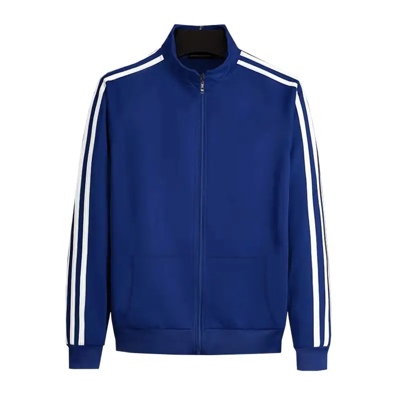 Men Red Track Pants with 3 Stripes Long Sleeve - Image 7