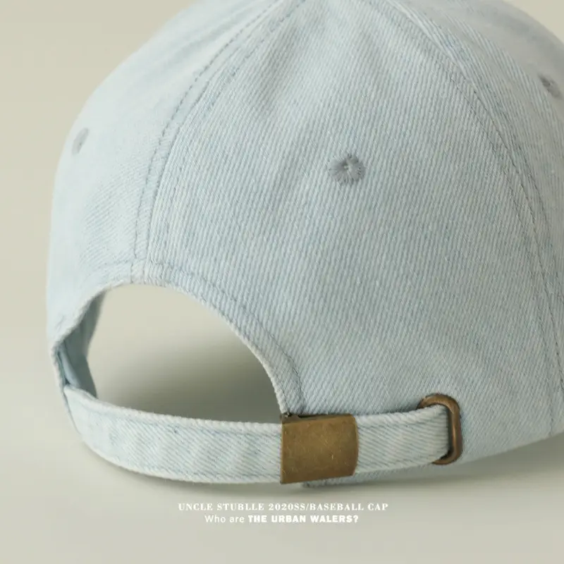 Blue Korean Ins Denim Cat Cap with Widened Brim — feature 6