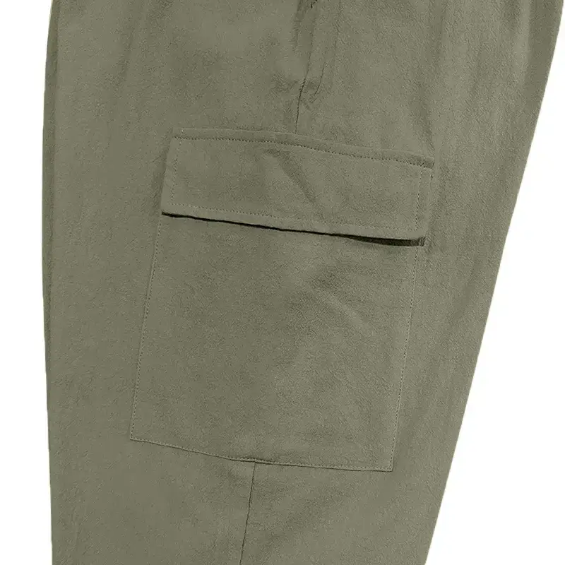 Men's Gray Drawstring Multi-Pocket Wide Tube Pants — feature 35
