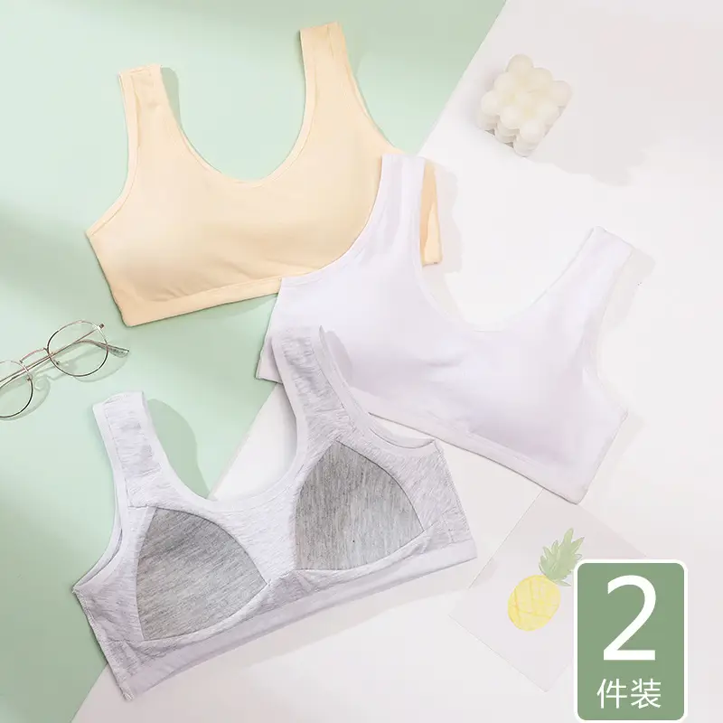 Girls' Bra Development Period Intimates Second Stage Girls Students Junior High School Students High School Students Girls Sports Vest Summer