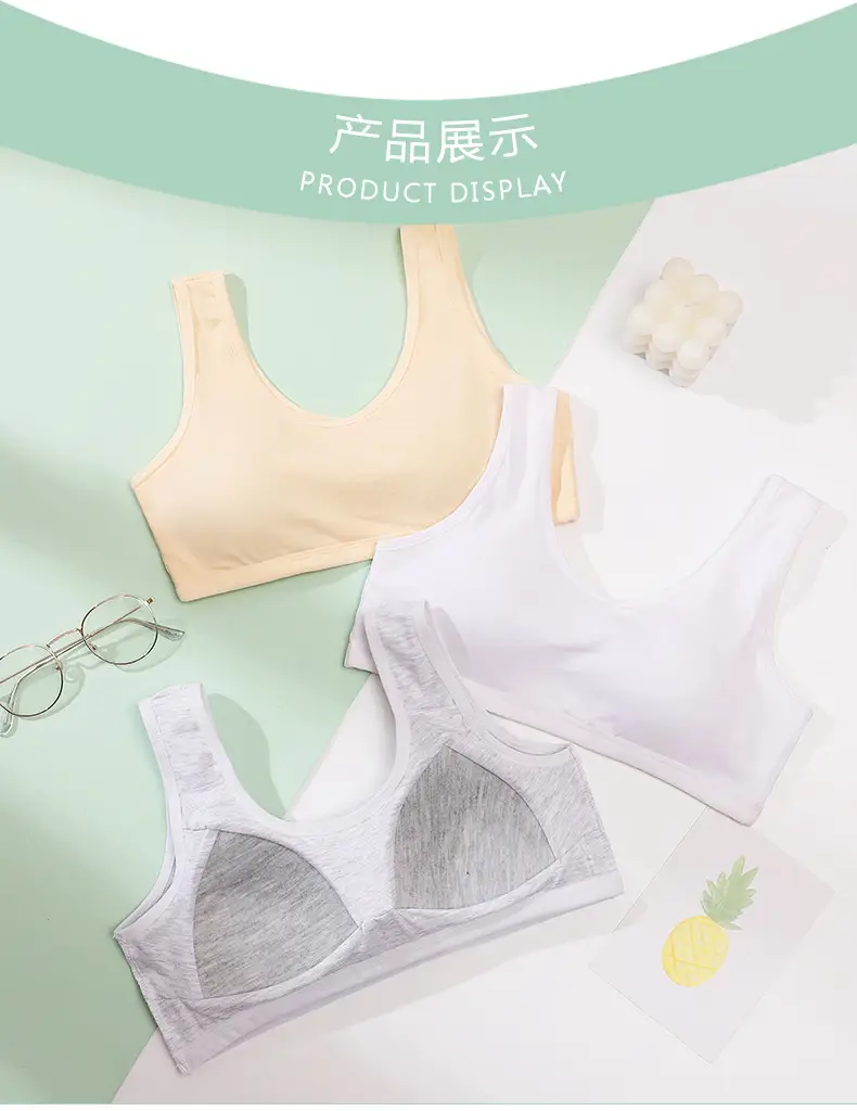 Girls' Bra Development Period Intimates Second Stage Girls Students Junior High School Students High School Students Girls Sports Vest Summer — feature 5