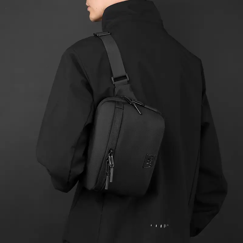 Black Casual Riding Satchel Waist Bag Travel Bag
