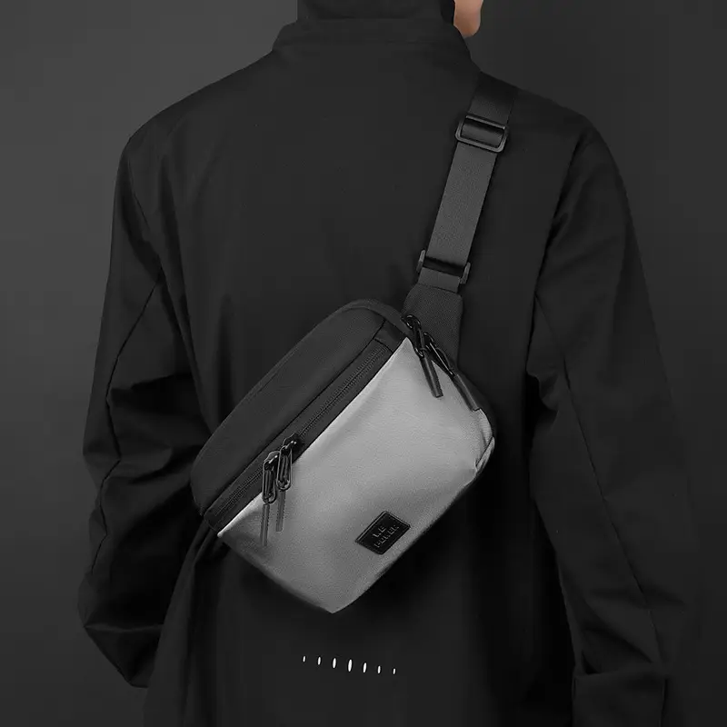 Black Casual Riding Satchel Waist Bag Travel Bag