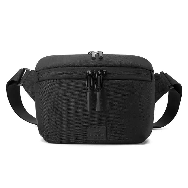 Black Casual Riding Satchel Waist Bag Travel Bag