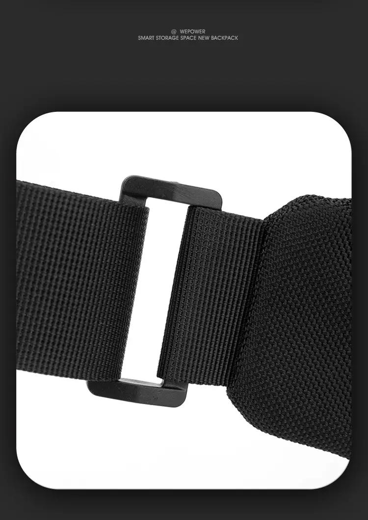 Black Casual Riding Satchel Waist Bag Travel Bag — feature 21