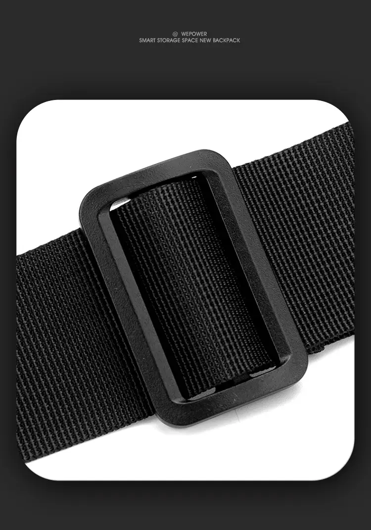 Black Casual Riding Satchel Waist Bag Travel Bag — feature 22