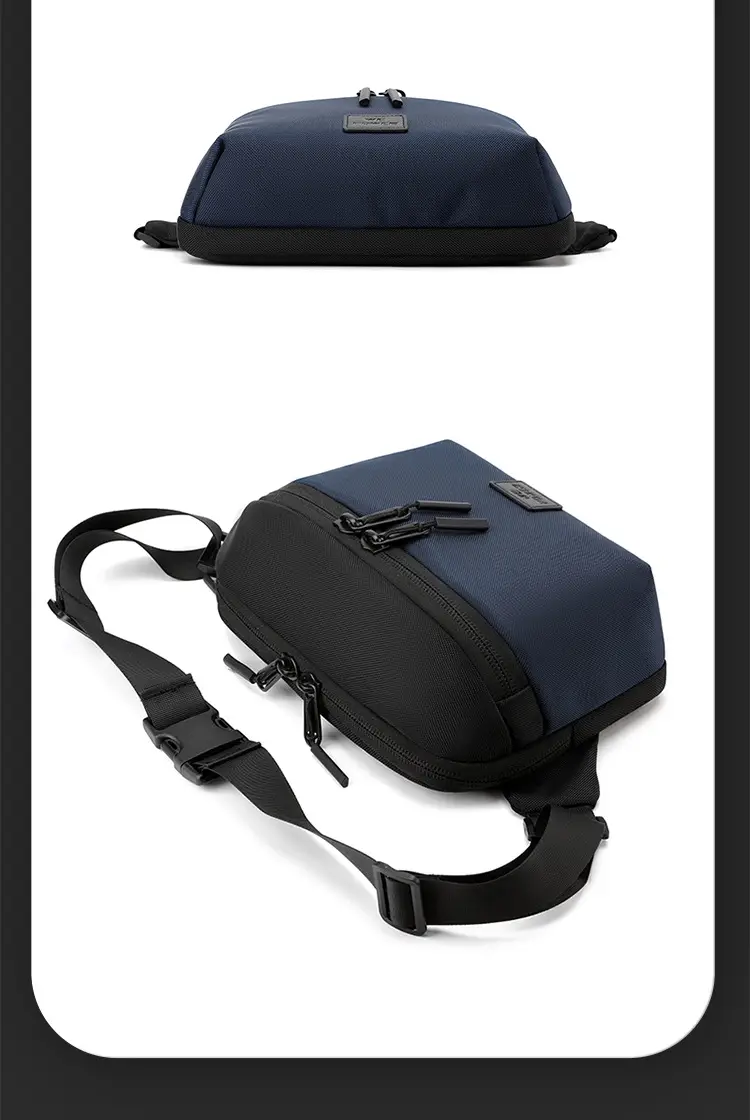 Black Casual Riding Satchel Waist Bag Travel Bag — feature 25