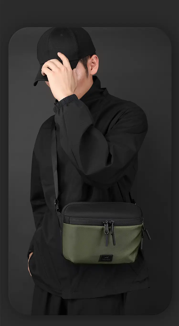 Black Casual Riding Satchel Waist Bag Travel Bag — feature 4