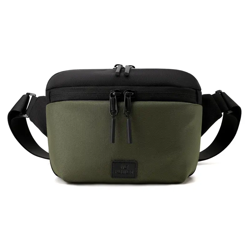 Black Casual Riding Satchel Waist Bag Travel Bag