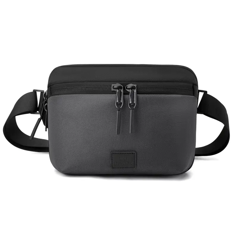 Black Casual Riding Satchel Waist Bag Travel Bag