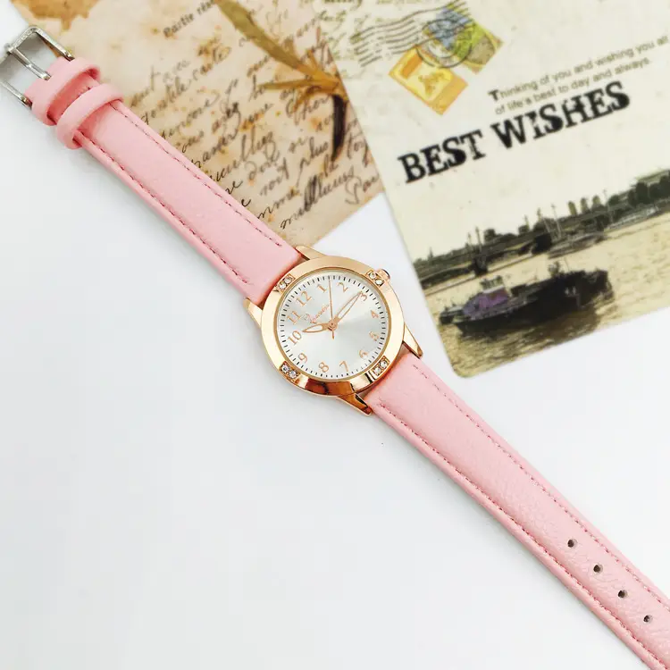 Luminous Pink Kids Watch for Girls Junior High School