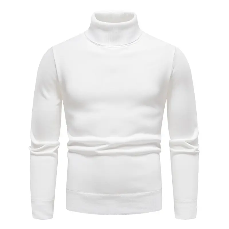 Men's Maroon Velvet Turtleneck Knitwear — feature 2