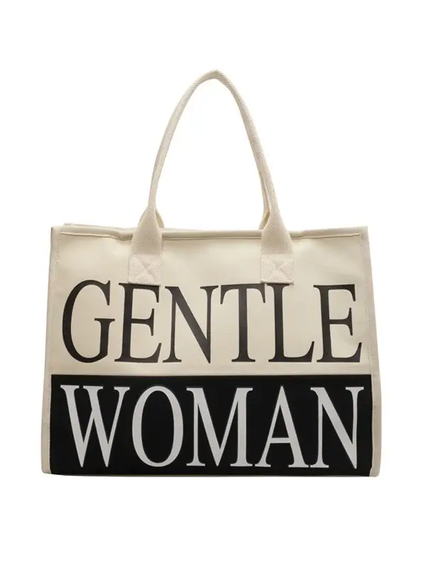 Women's Canvas Shoulder Bag "Gentle Woman" 2024 - Image 8