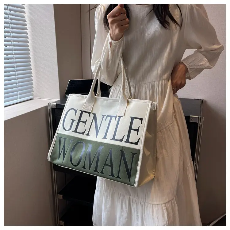 Women's Canvas Shoulder Bag "Gentle Woman" 2024 — feature 15