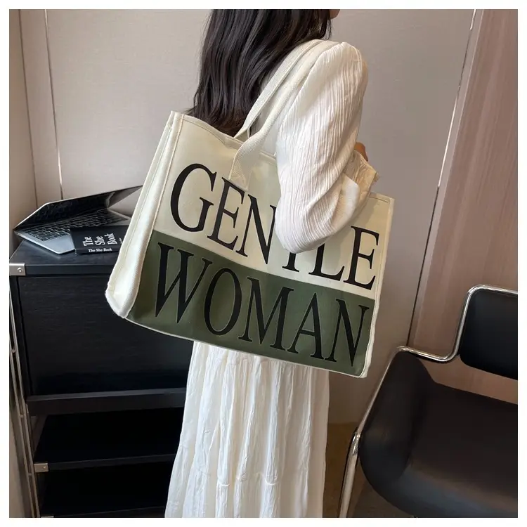 Women's Canvas Shoulder Bag "Gentle Woman" 2024 — feature 16