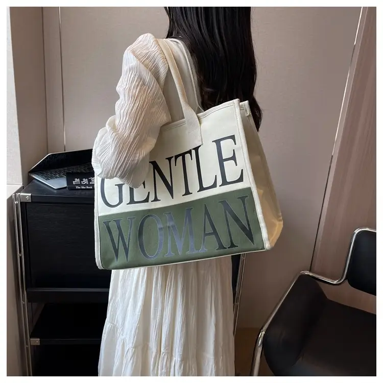 Women's Canvas Shoulder Bag "Gentle Woman" 2024 — feature 17
