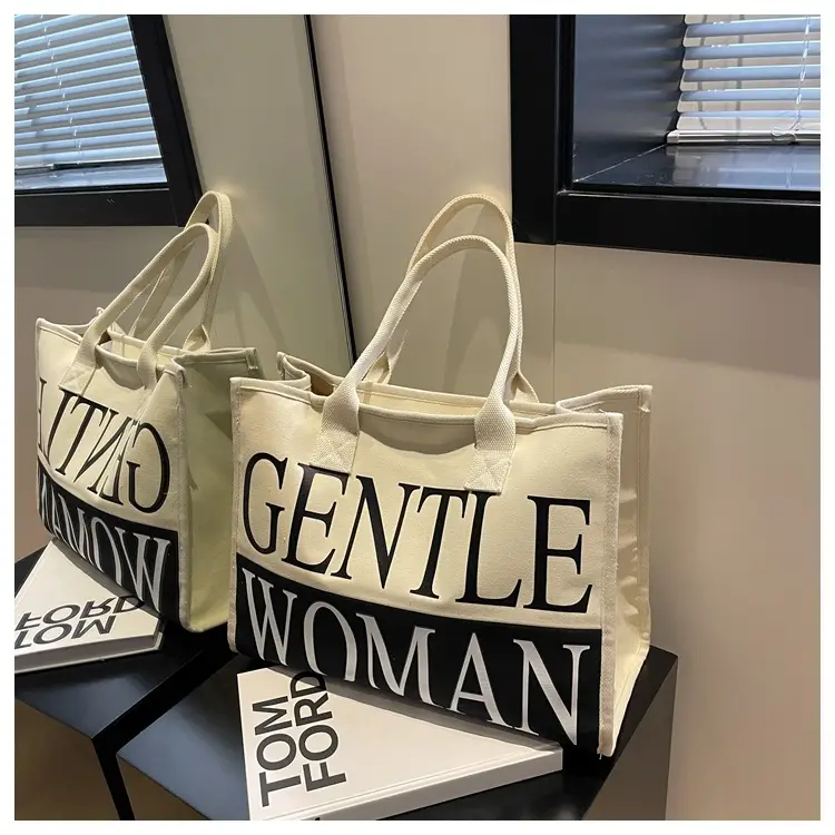 Women's Canvas Shoulder Bag "Gentle Woman" 2024 — feature 19