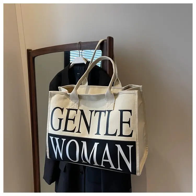 Women's Canvas Shoulder Bag "Gentle Woman" 2024 — feature 20