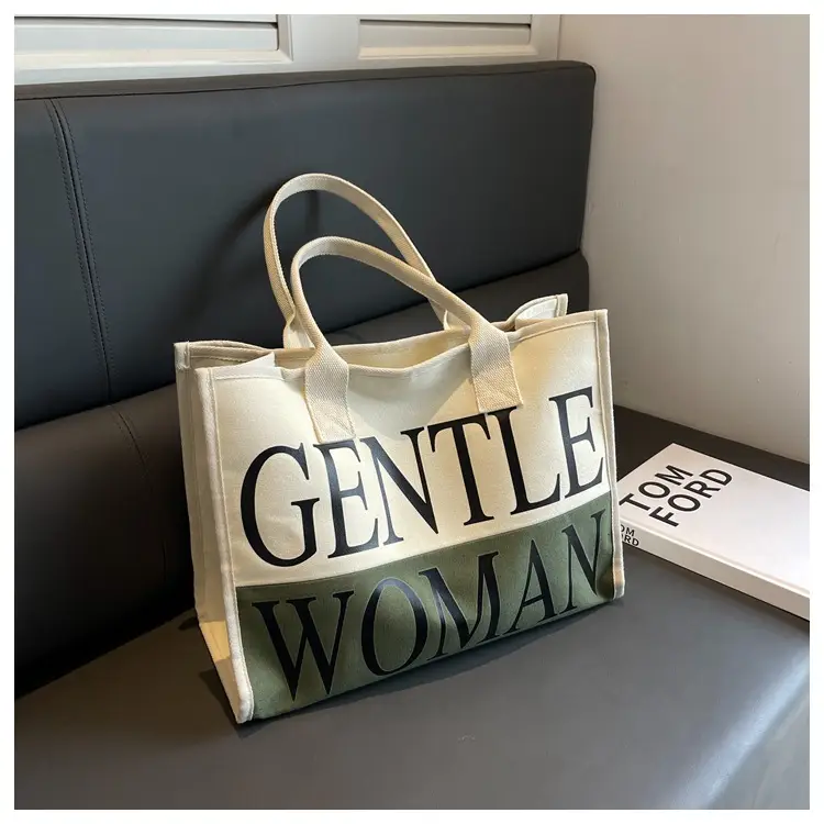 Women's Canvas Shoulder Bag "Gentle Woman" 2024 — feature 26