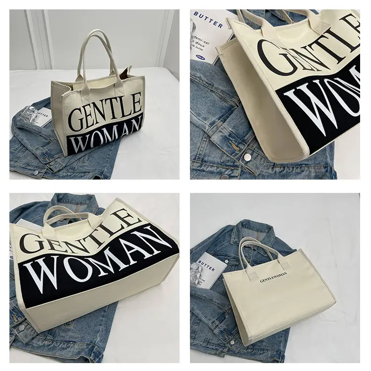 Women's Canvas Shoulder Bag "Gentle Woman" 2024 — feature 8