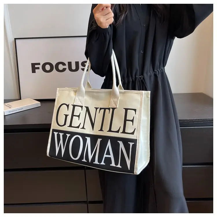 Women's Canvas Shoulder Bag "Gentle Woman" 2024 — feature 9