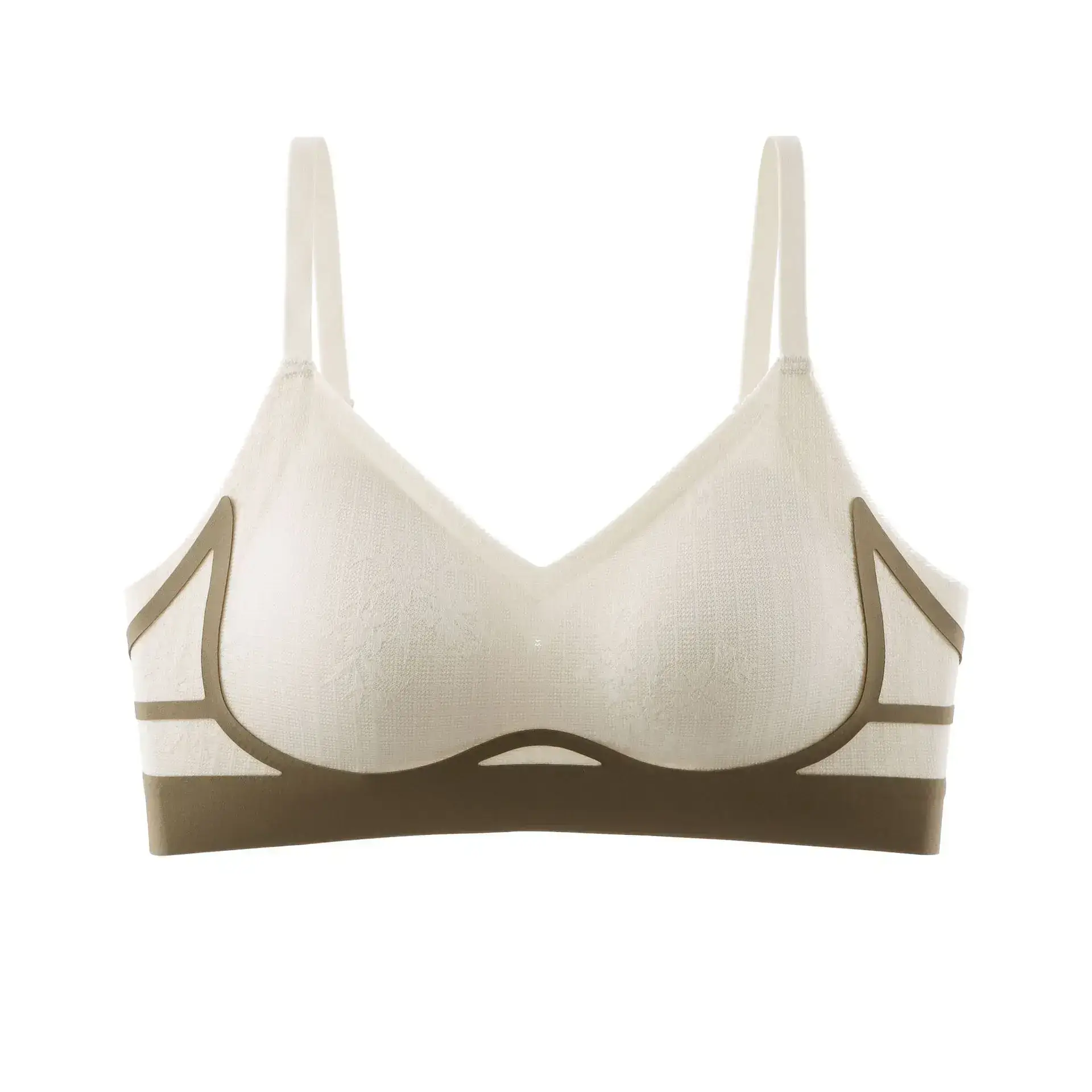 New French Lace Jacquard Underwear for Women Fixed Cup Seamless - Image 10