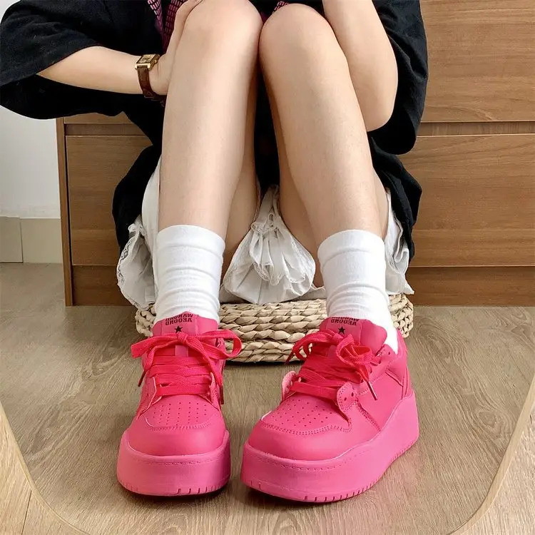 Women Yellow Platform Sneakers Casual 2024 — feature 4