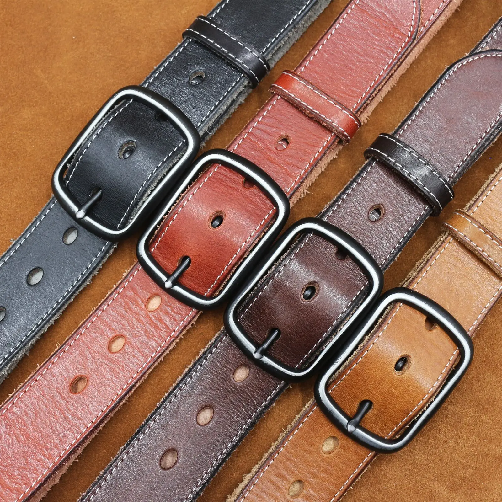 3.8CM Genuine Leather Belt for Men — feature 1