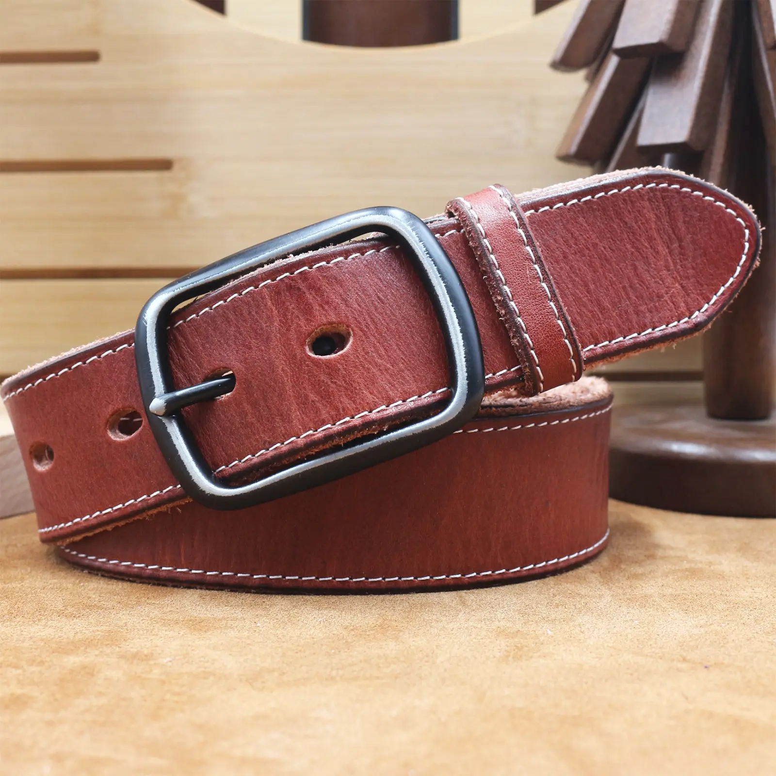 3.8CM Genuine Leather Belt for Men — feature 19