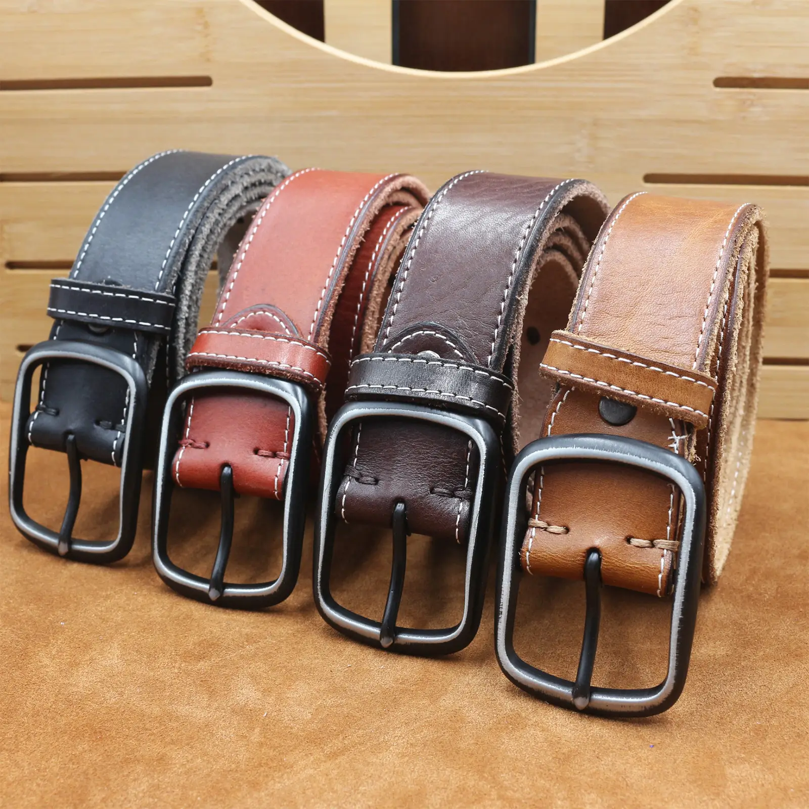 3.8CM Genuine Leather Belt for Men — feature 2