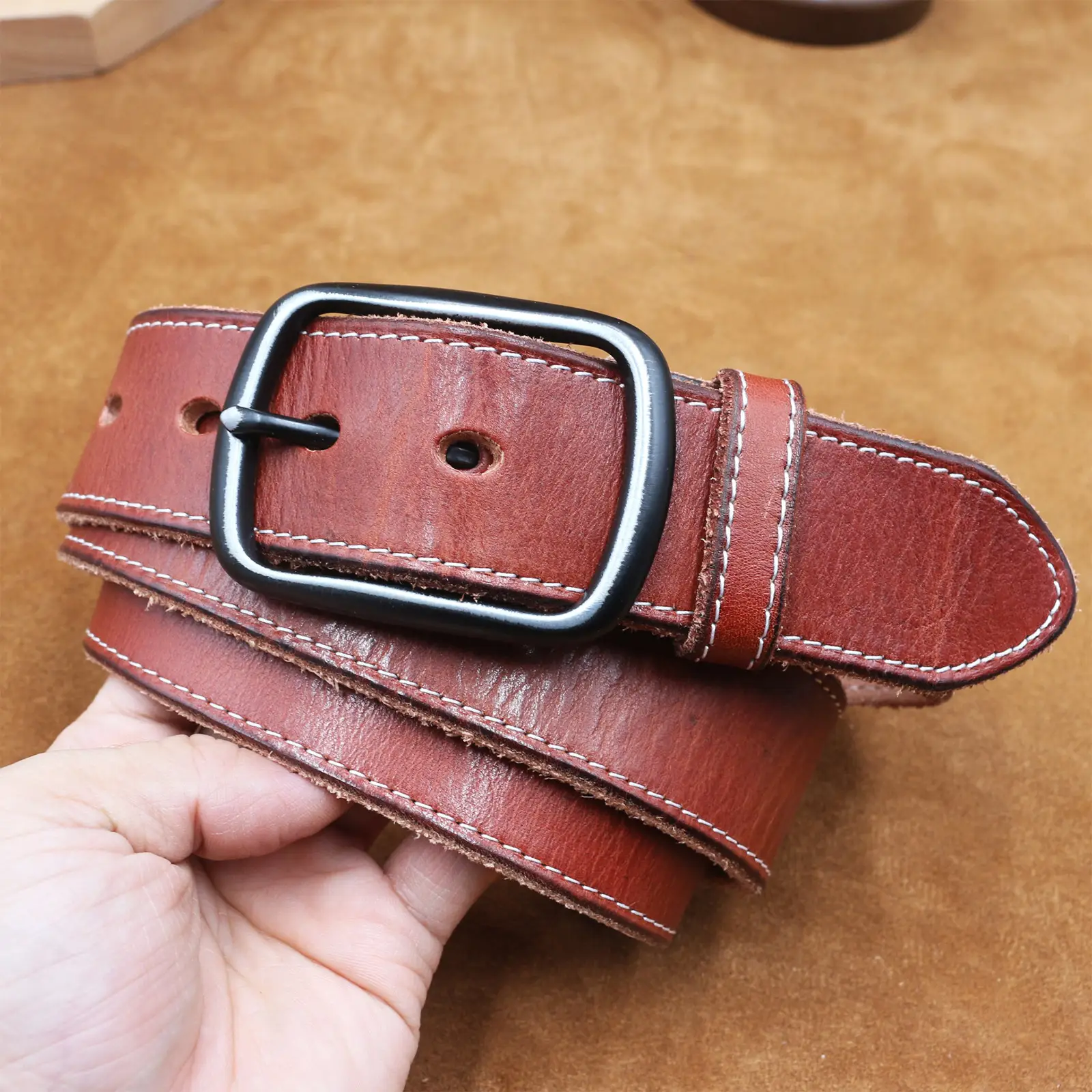3.8CM Genuine Leather Belt for Men — feature 20