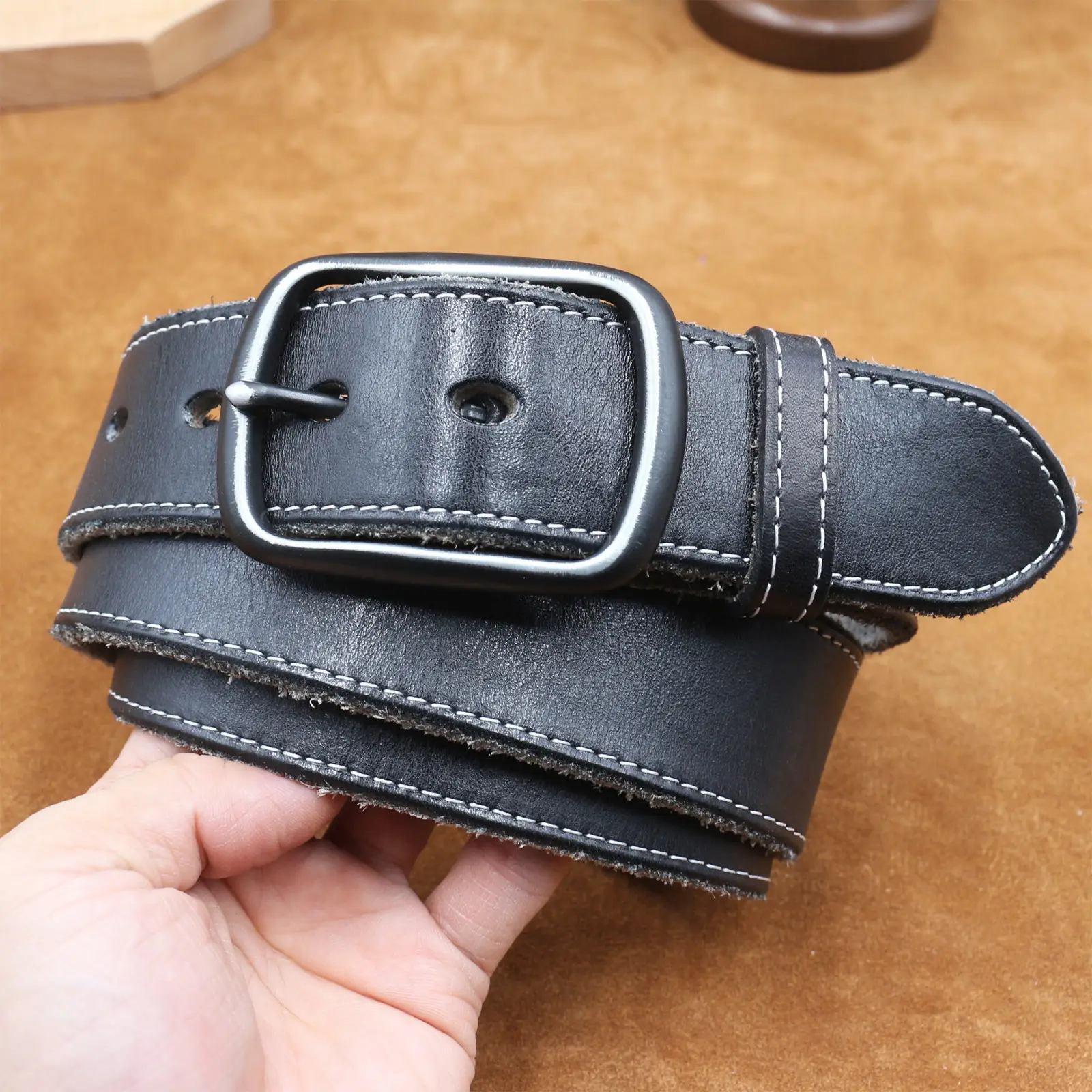 3.8CM Genuine Leather Belt for Men — feature 26