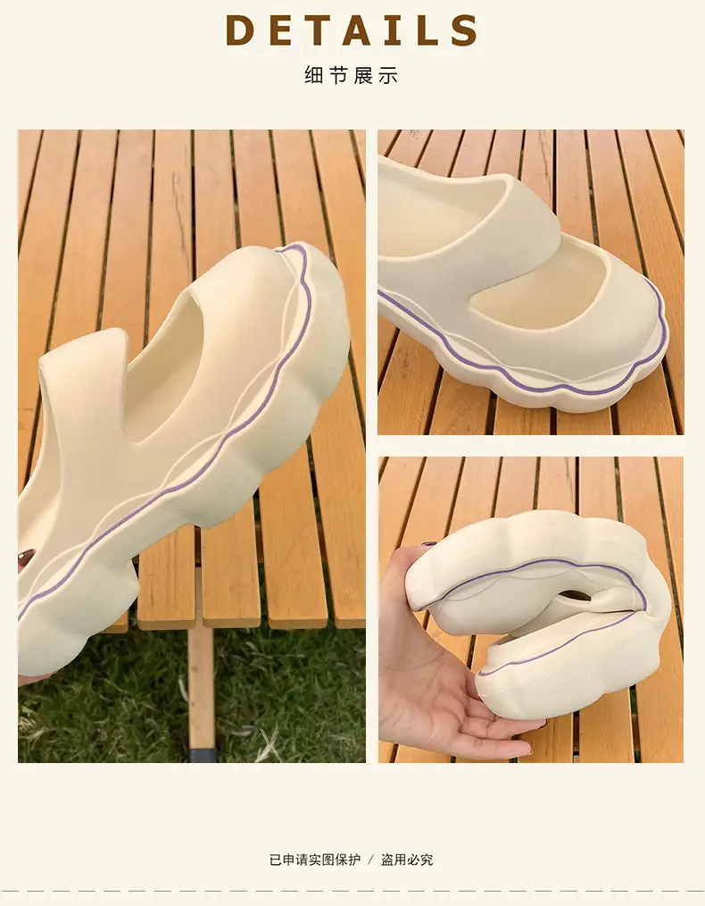Women's Lavender EVA Slip-On Sandals Summer 2024 — feature 4