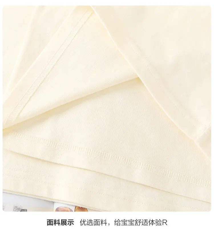 Baby Long Sleeve T-Shirt Cream Navy Spring Outfit — feature 14
