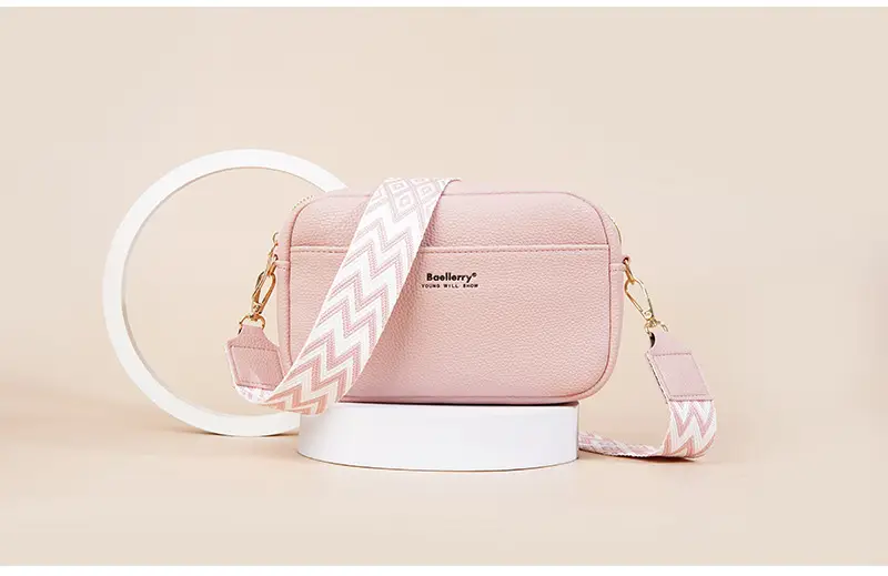 New Women's PU Crossbody Bag Large Capacity Zipper — feature 21