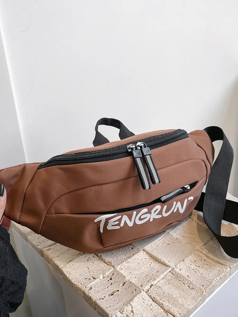 Men's Distinctive Beige Satchel Backpack with Adjustable Strap - Image 3