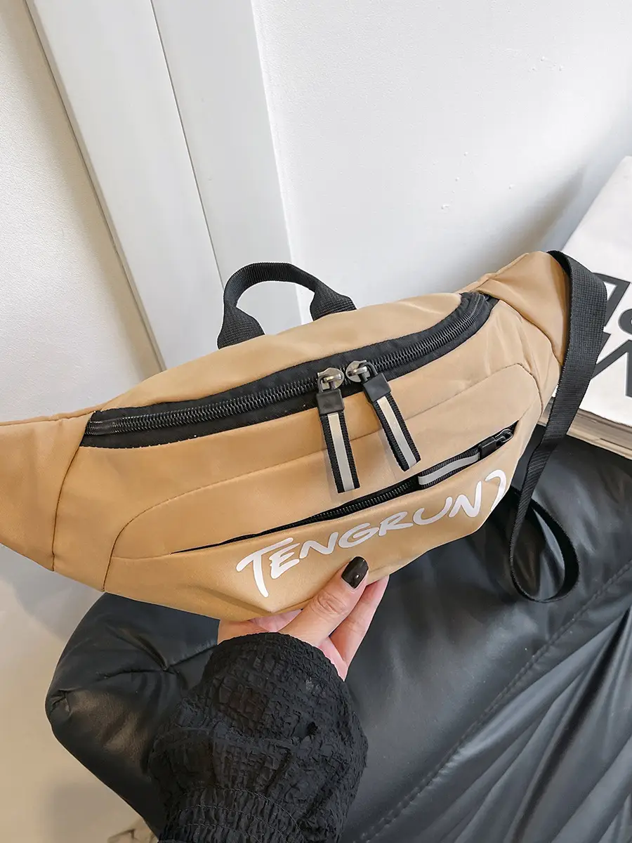 Men's Distinctive Beige Satchel Backpack with Adjustable Strap - Image 4