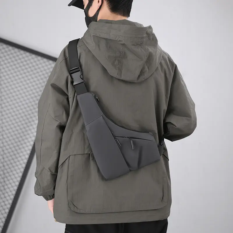 Waterproof Crossbody Bag for Men Women Black Multi-functional — feature 18