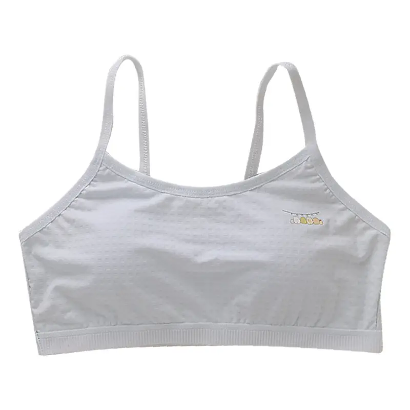 Children's Vest, Girl's Intimates, First and Second Stage Primary School Students' Pure Cotton Bra, Girls' Medium and Large Kidsren's Tube Top Thin