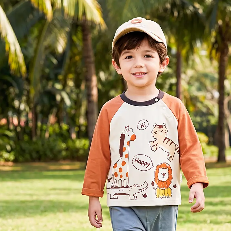 2026 Baby Raglan T-Shirt Kids Long Sleeve Spring Autumn Top - Image 2