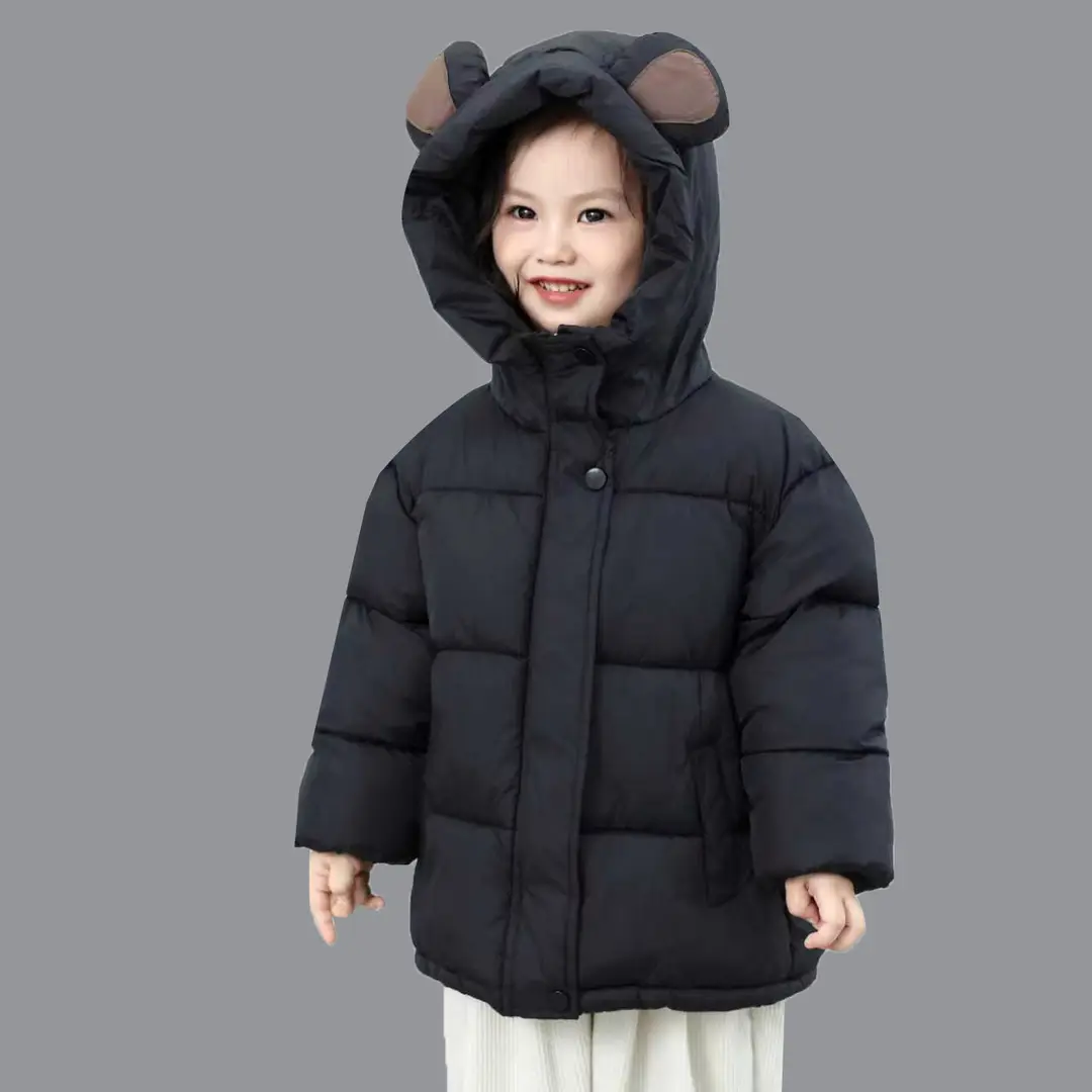 Boys' Winter Cotton Coat 2026 New Korean Style Children's Cartoon Fleece-Lined down Cotton Jacket Thickened Cotton-Padded Outerwear