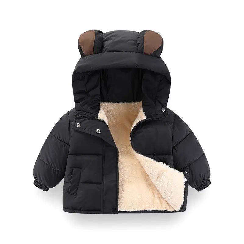 Boys' Winter Cotton Coat 2026 New Korean Style Children's Cartoon Fleece-Lined down Cotton Jacket Thickened Cotton-Padded Outerwear