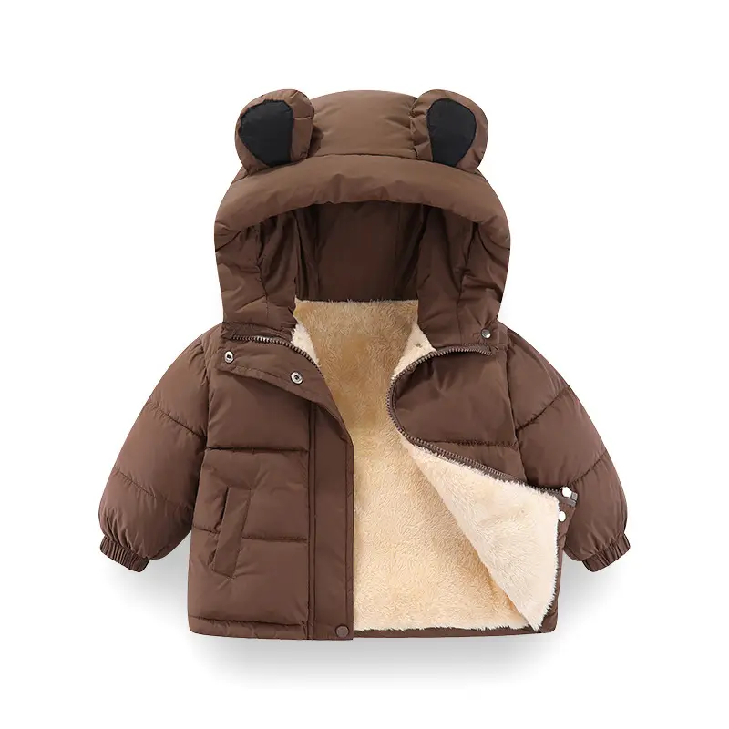 Boys' Winter Cotton Coat 2026 New Korean Style Children's Cartoon Fleece-Lined down Cotton Jacket Thickened Cotton-Padded Outerwear